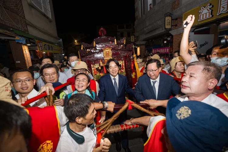 賴清德出席關聖帝君誕辰慶典活動。總統府提供