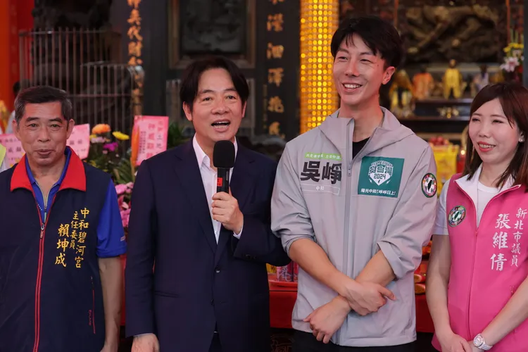 賴清德替吳崢站台。吳崢辦公室提供