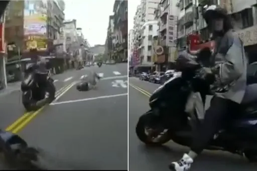 女友掉下車!機車猴暴走「六字經」連發 竟是飆罵慘摔的她