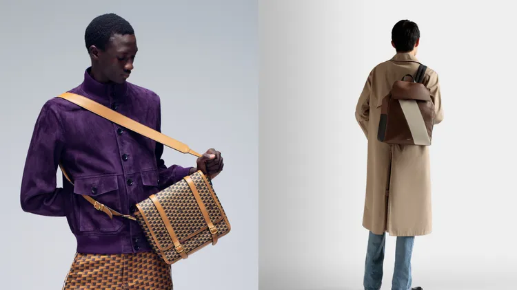 Pennant郵差包（左圖）4萬3000元、LAGO翻蓋後背包（右圖）5萬9200元。品牌提供