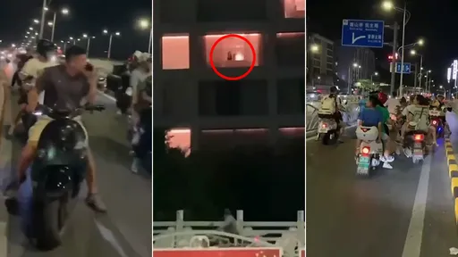 情侶打砲搞到馬路打結 「趴窗活春宮」騎士載小孩也停車性教育