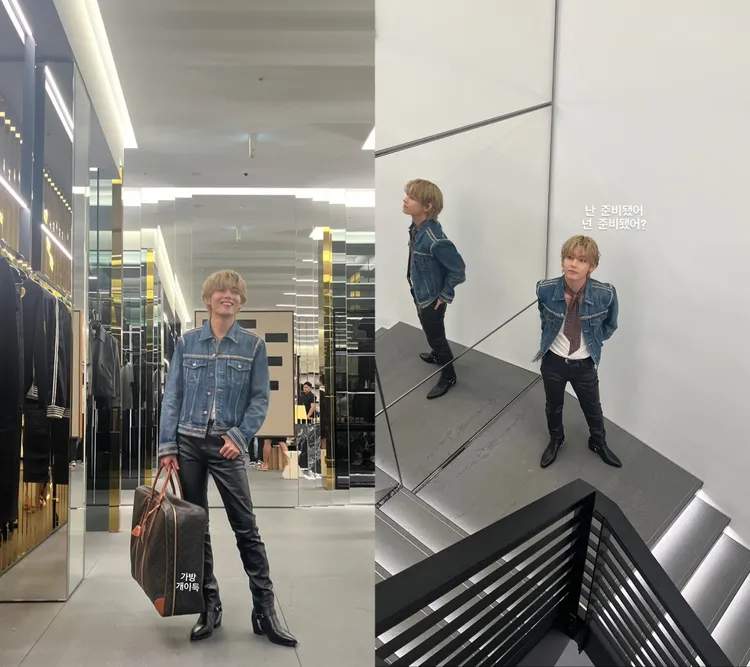 V睽違4年到東京，參加CELINE活動。翻攝V IG