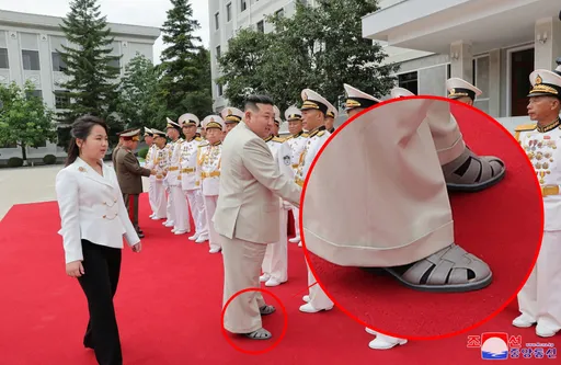 金正恩的平壤Style 視察、勘災都穿「漁夫鞋」