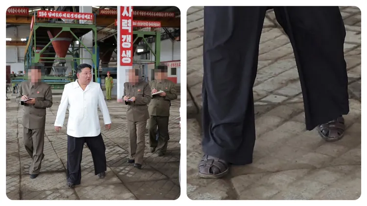 8月14日，北韓發布新聞指金正恩視察軍方工廠。路透社