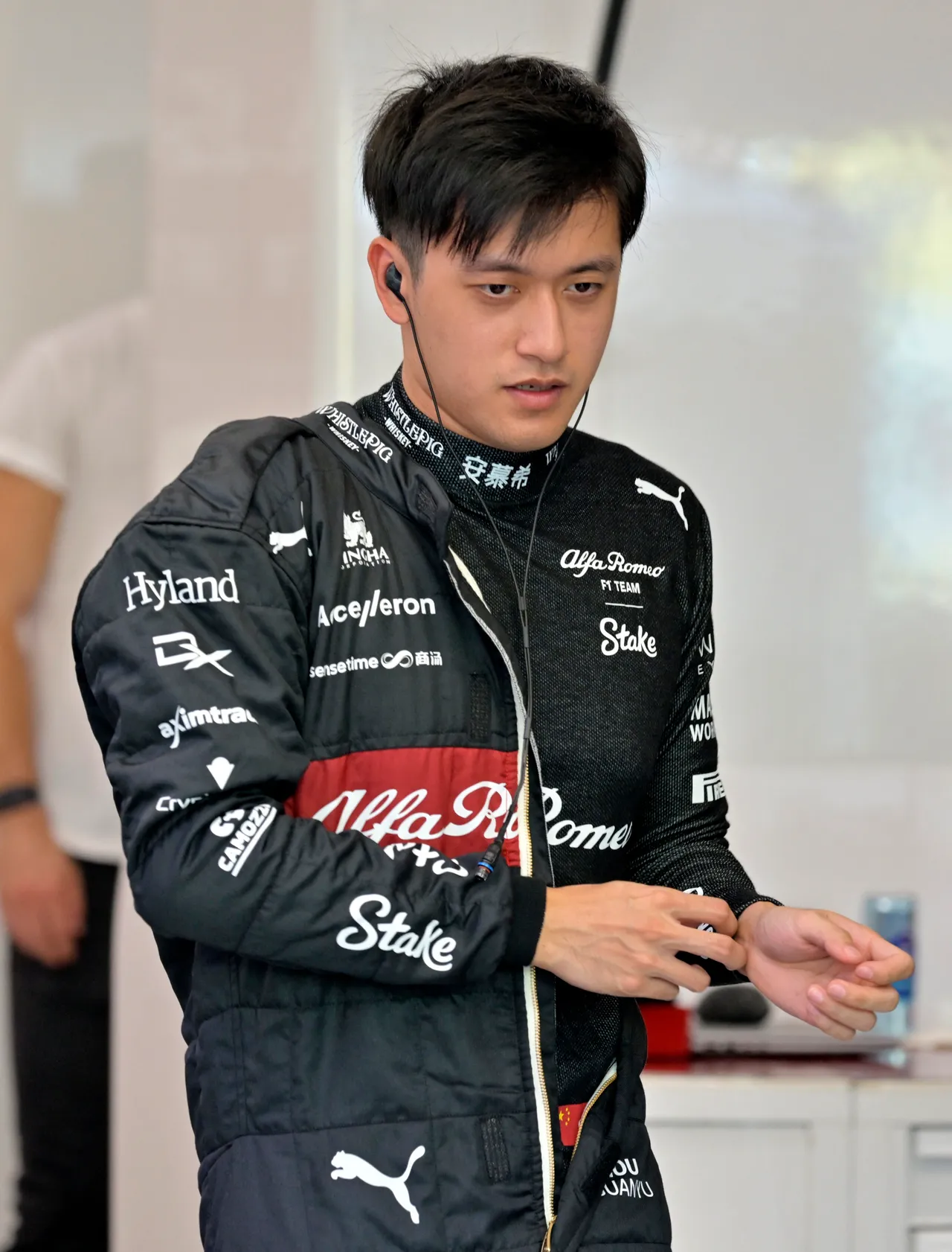 愛快羅密歐車手周冠宇。路透社