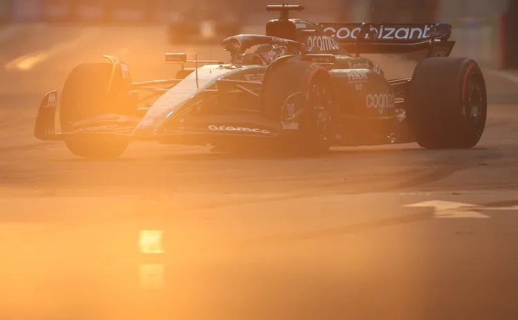 Aston Martin車隊斯托爾參加練習賽。路透社