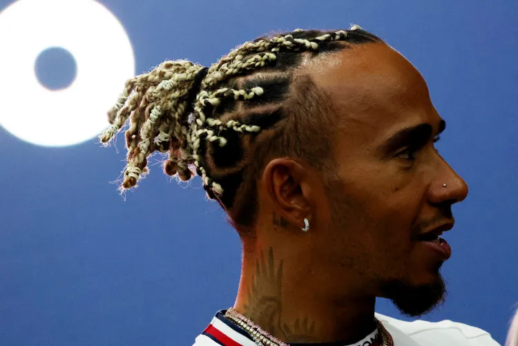 賓士車隊車手韓密爾頓（Lewis Hamilton）。路透社