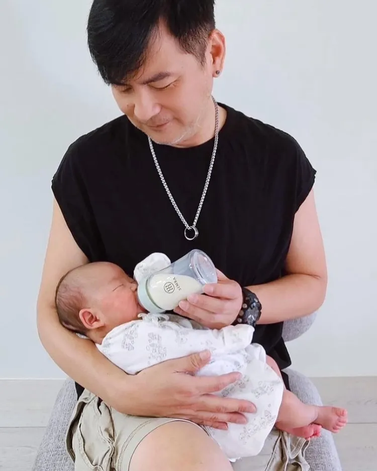 馬國賢有子萬事足。翻攝馬國賢臉書