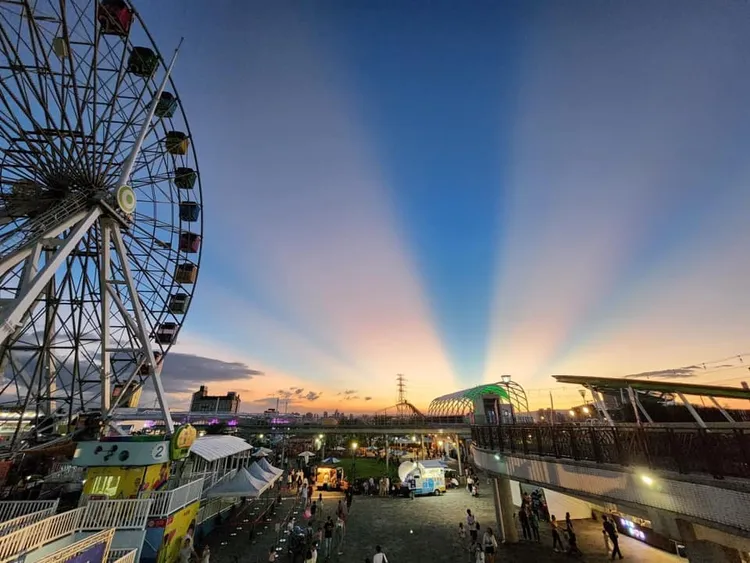 霞光美景引起討論。翻攝自我是東湖人