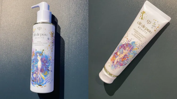 精萃光采卸妝油（左圖）2000元、精萃光采柔潤潔膚皂（右圖）2000元。張家玲攝