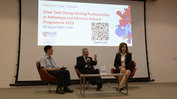 李昌鈺本月稍早，受新加坡國立大學醫學院之邀參加講座。翻攝國立大學楊潞齡醫學院網站