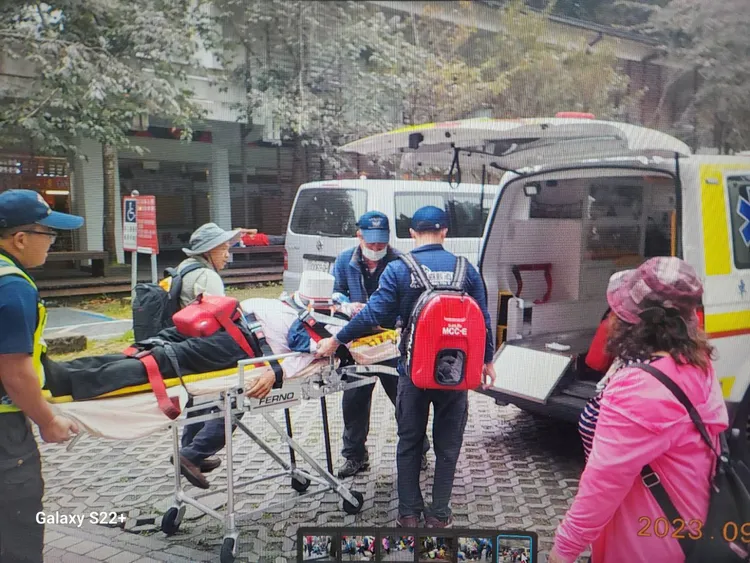 載往香山衛生室急救。讀者提供