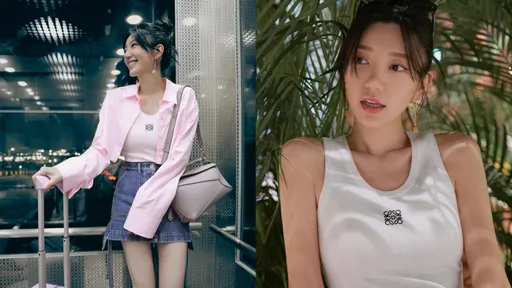 巴黎時裝周|郭雪芙穿LOEWE小背心秀直角肩 楊冪驚喜出任代言人