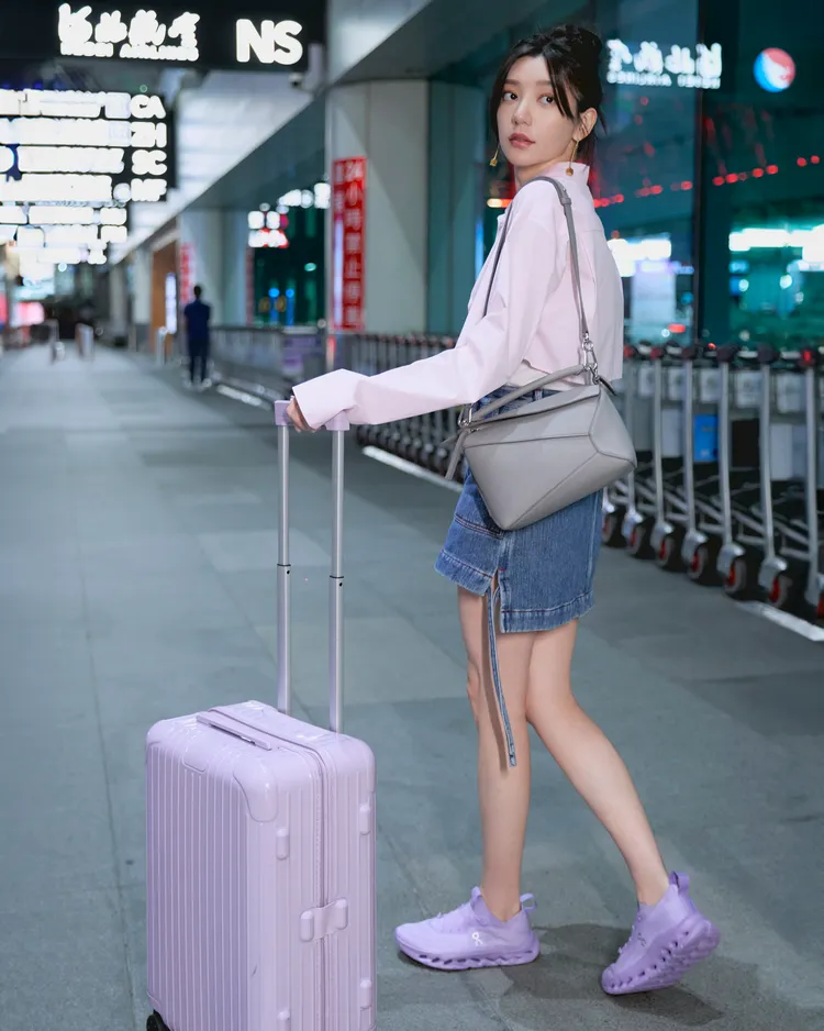 郭雪芙搭機前往巴黎時裝周。品牌提供