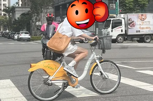 百萬網紅「揹愛馬仕騎Ubike」被捕獲!目擊者:低調的奢華