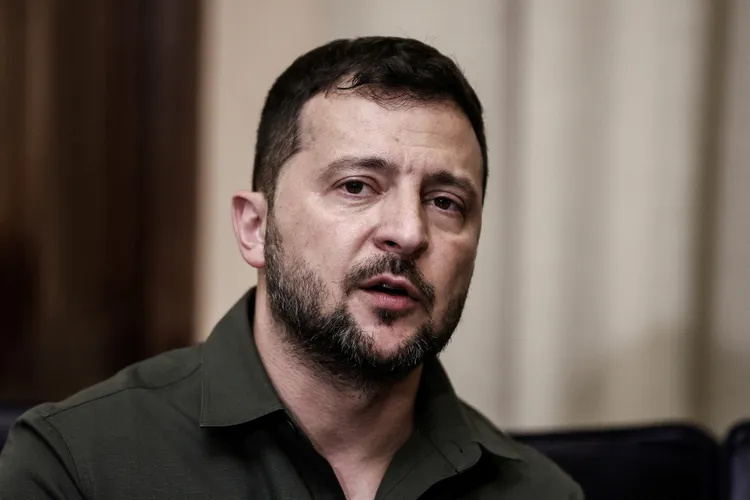 科洛莫伊斯基曾被視為澤連斯基（圖）的金主。路透社