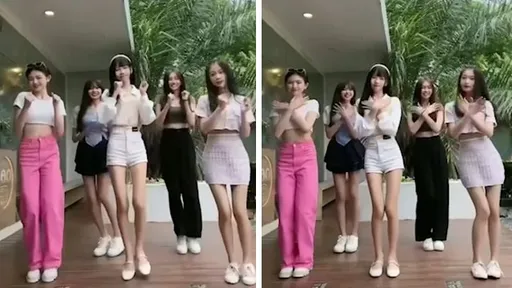 青春無敵!5長腿妹跳起來 「短裙妹」這晃動太驚人