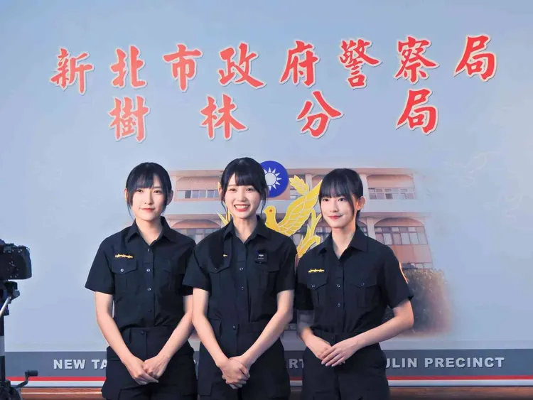 人氣女團成員化身女警宣導。翻攝畫面