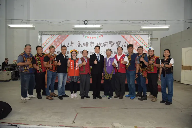 高雄市警局9日於橋頭糖廠舉辦原住民族傳統文化及親職(子)活動。翻攝畫面