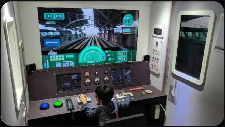 明年９月完工的環境教育館建置互動遊戲讓親子共樂。衛工處提供