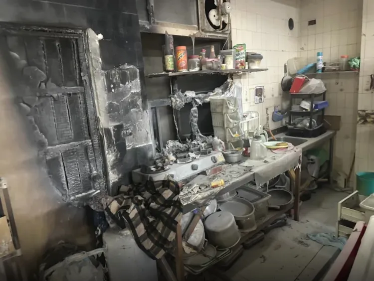 氣爆現場。讀者提供。取自記者新聞網