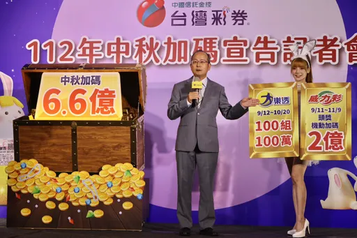 史上第3高!台彩中秋加碼6.6億元 9/12百組百萬紅包登場