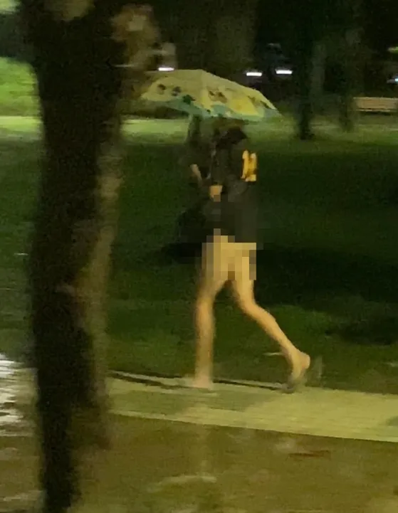 女民眾拍下蕭男。翻攝畫面