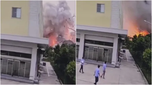 屏東爆炸|驚天一爆炸出「巨大火球」 恐怖瞬間影片曝光