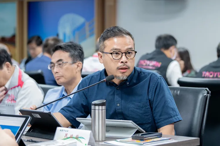 桃園市府都發局長江南志報告調查結果。桃園市府提供