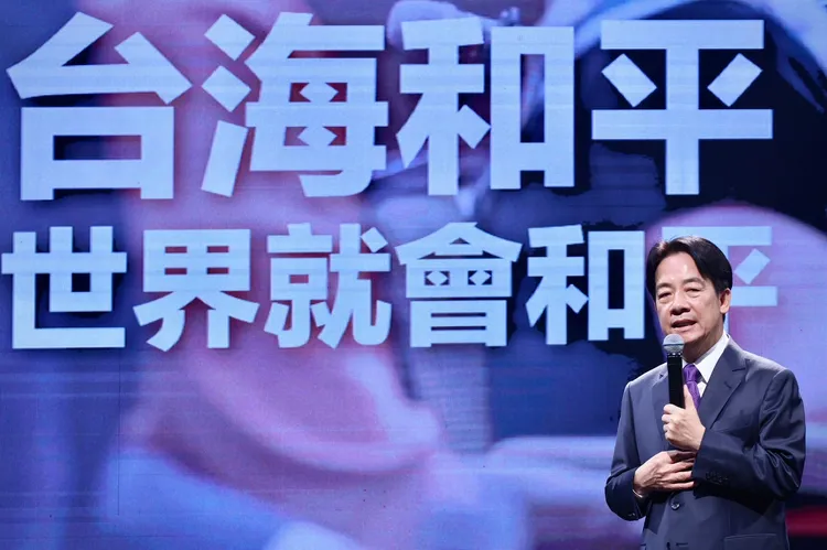 賴清德提出民主和平主張。林林攝