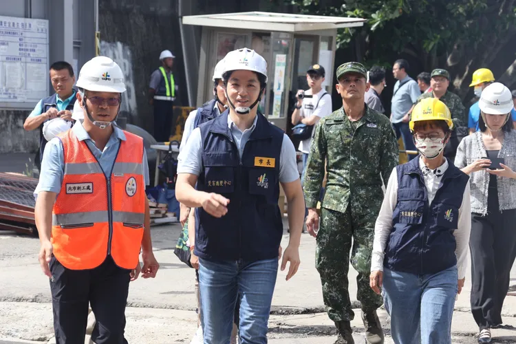 台北市明天是否放颱風假，市長蔣萬安強調依照專業及科學數據判斷。彭欣偉攝