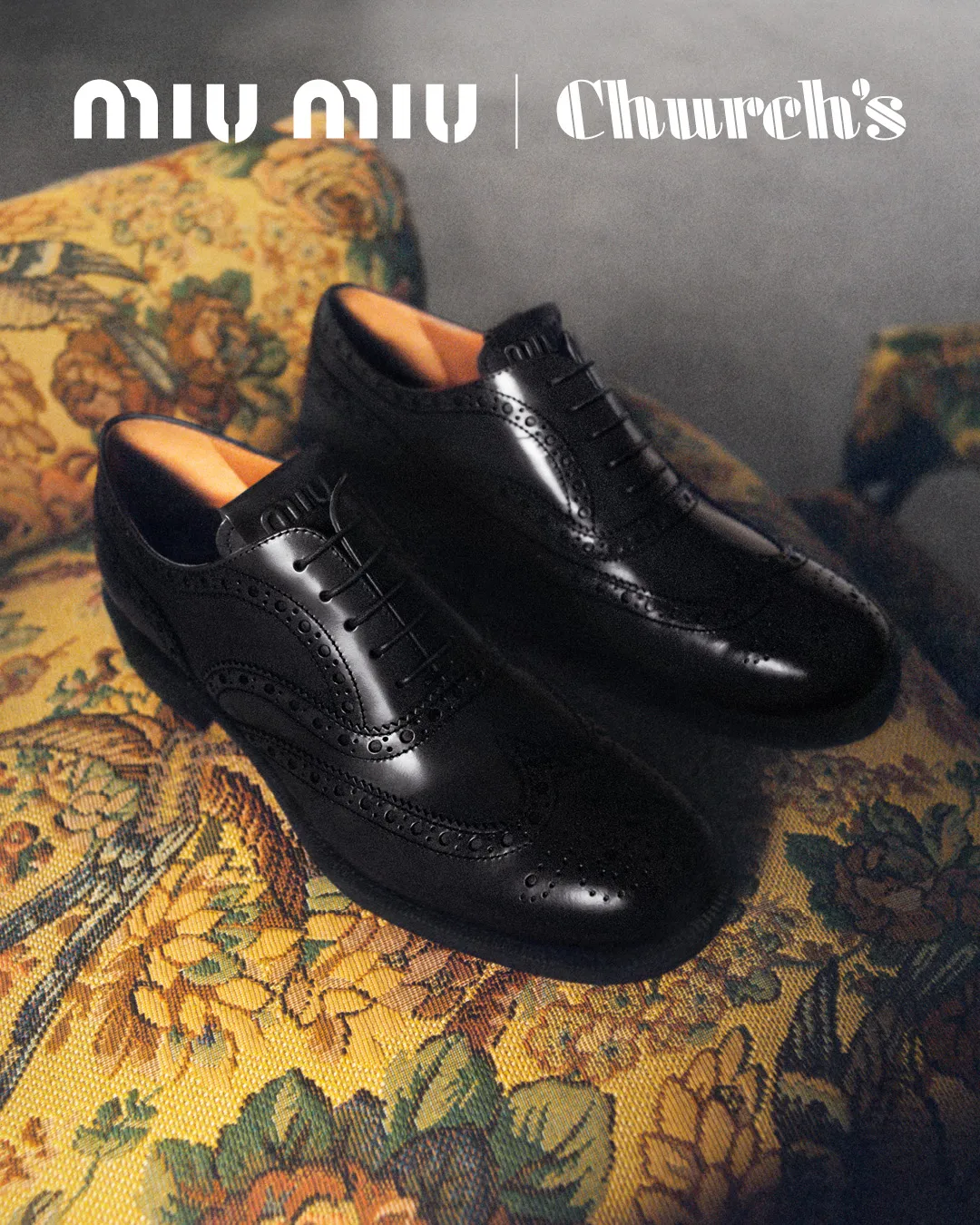 Church’s X MIU MIU联名牛津鞋，4万元。品牌提供