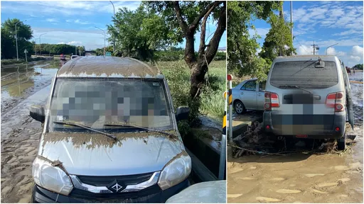 嘉義暴雨2死!1男1女來不及逃被滅頂 溺斃廂型車內