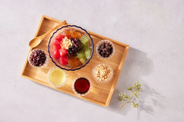 絕配冰粉爽滑清新的滋味替用餐體驗加分。業者提供