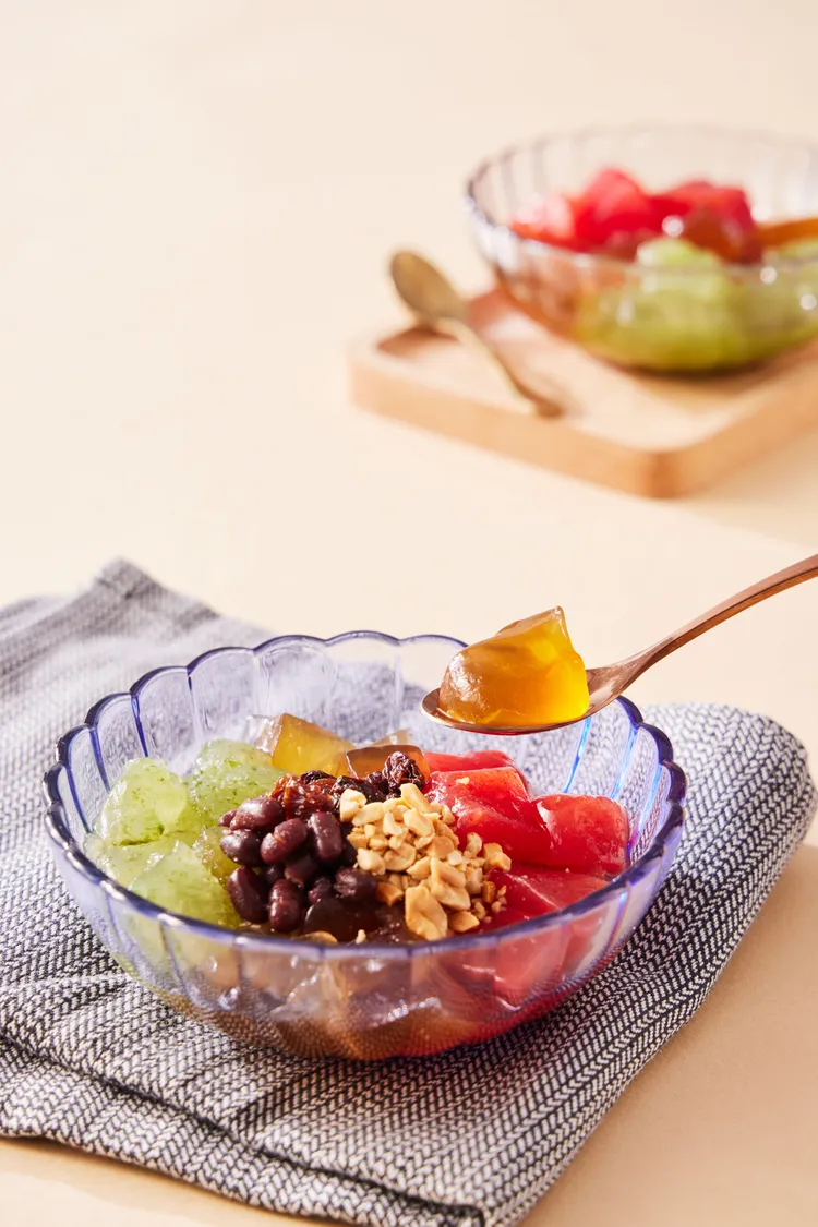 自助吧提供絕配冰粉。業者提供