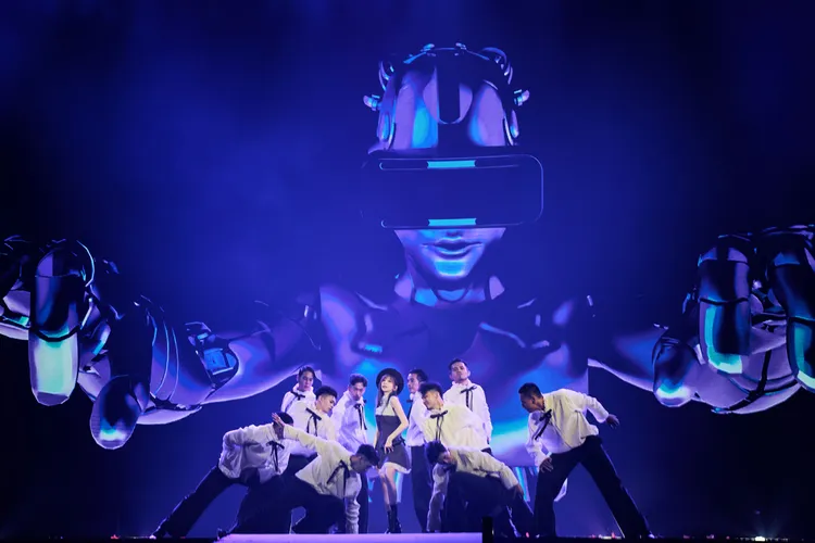 王心凌一度忘詞。天晴娛樂提供