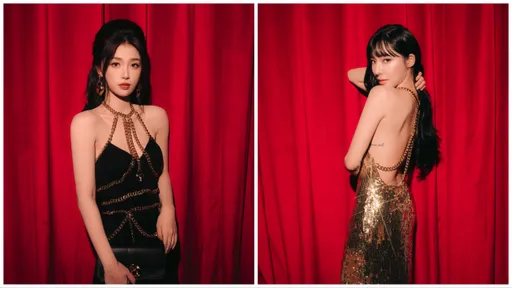 米蘭時裝周|虞書欣秀完美天鵝頸 MOSCHINO秀場尬Tiffany火辣美背