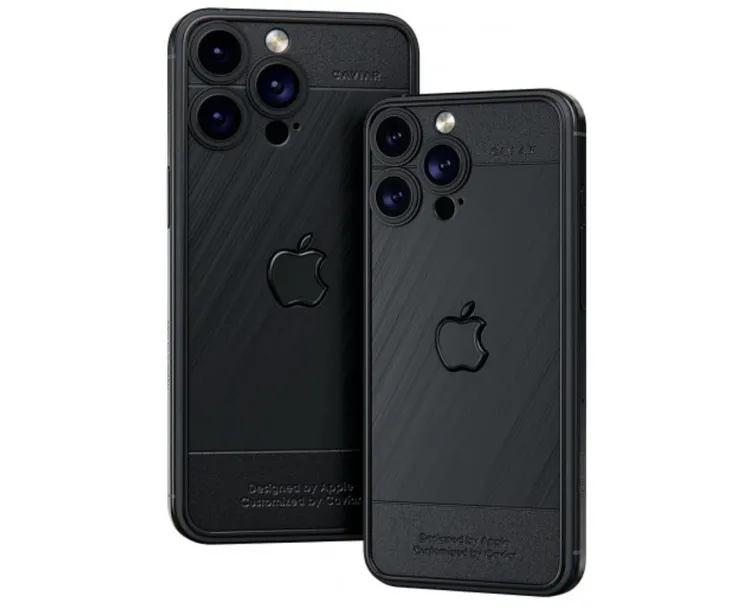 Titan Black版本，背面蘋果logo由Van Cleef & Arpels黑珍珠母製成。翻攝GSMArena