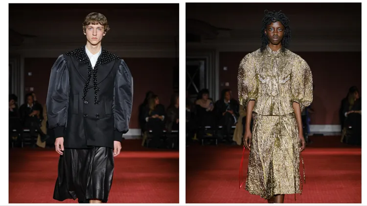 本季以蓬袖廓形作為視覺亮點。品牌提供