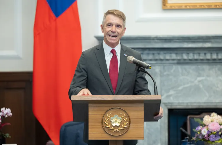 魏特曼說，任何對台灣具敵對、無端的攻擊，美國一定會堅定回應。總統府提供