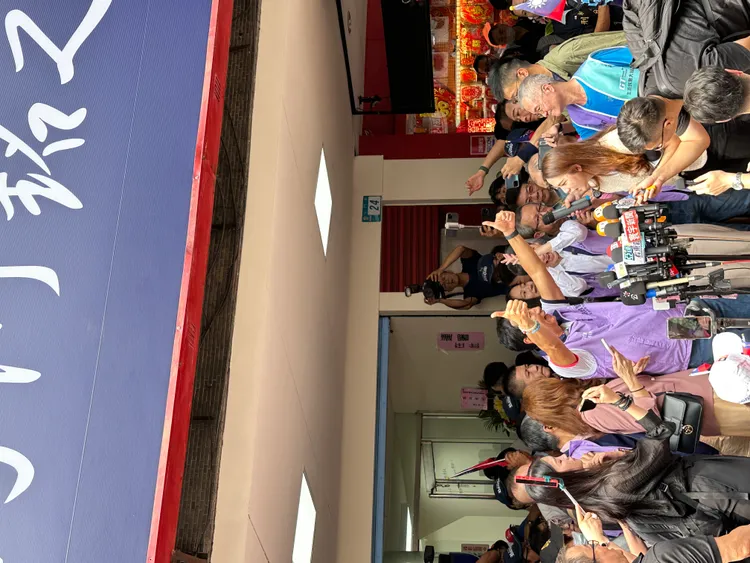 郭台銘白天不談高虹安的事，強調晚上逛夜市再來講。曾佳俊攝