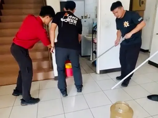 超有Guts的眼鏡蛇!單兵勇闖消防隊 瞬成「教材」遭圍捕後野放