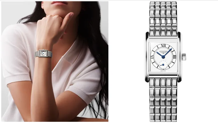 Mini Dolcevita迷你多情系列Cosmo面盤搭配不鏽鋼鍊帶腕錶，6萬2900元。品牌提供