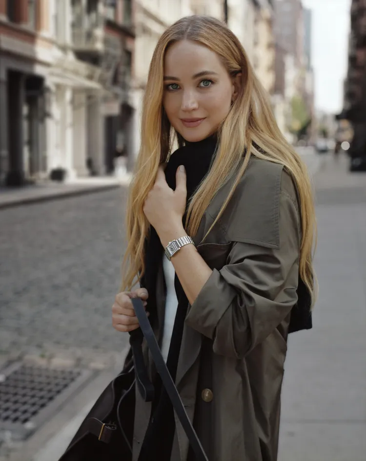 奧斯卡影后小珍妮佛演繹Mini Dolcevita迷你多情系列腕錶。品牌提供