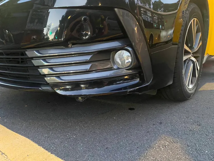 肇事計程車。翻攝畫面