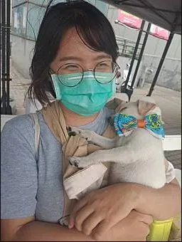 蔡瑋寧里長獲選友善動物傑出里長，也是本屆最年輕的得獎人。翻攝畫面