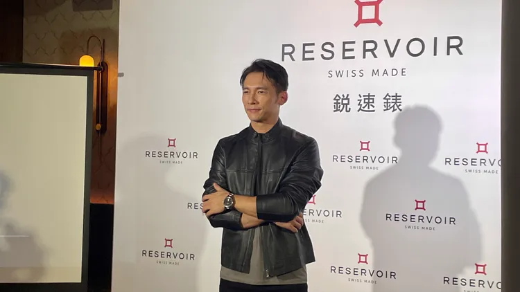 温昇豪今日現身銳速錶在台上市活動。張家玲攝