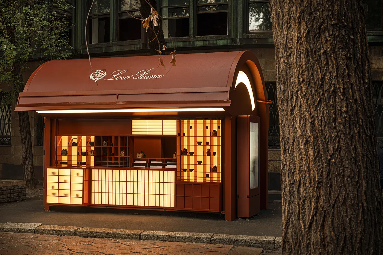 Loro Piana将精品店改造为精致日式烘焙屋。品牌提供