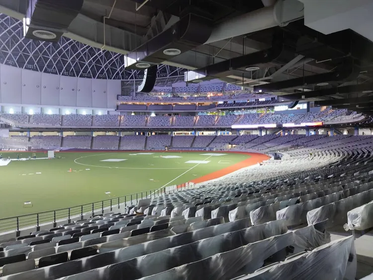 大巨蛋內裝。翻攝李四川臉書