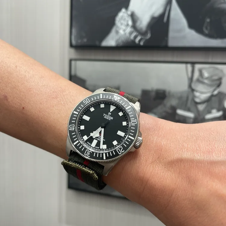 錶款實際配戴樣貌。張家玲攝